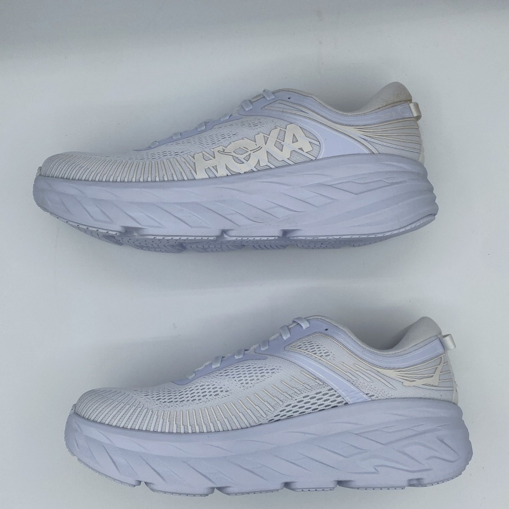 Hoka One Men's 11M Bondi 7 Running Shoes White 1110518 New In Box - Picture 5 of 8